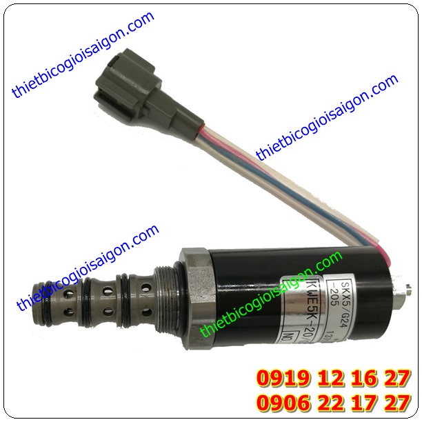 Van Bơm Thủy Lực, Hydraulic Pump Solenoid Valve Kato KWE5K-20-G24Y05